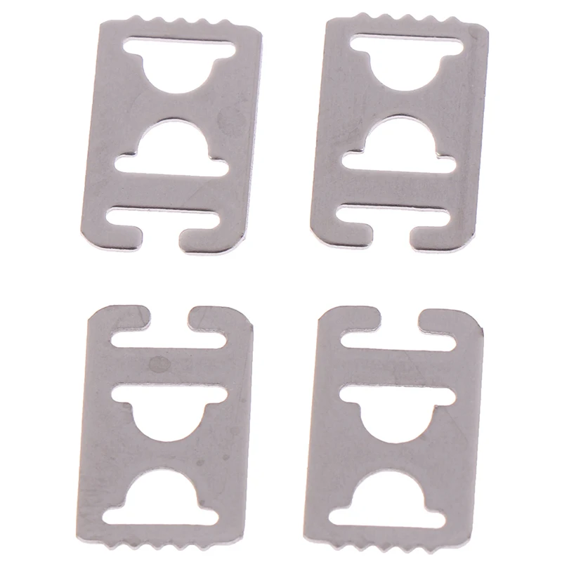20Pcs/lot 0.7mm Metal No Tie Flat Shoelaces Buckle Shoe Decorations Lazy Shoelaces Buckle Shoe Decorations