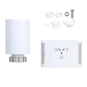 

WiFi Smart Thermostatic Radiator Valve For Alexa Google For Water/Electric floor Heating Water/Gas Works Temperature Controller