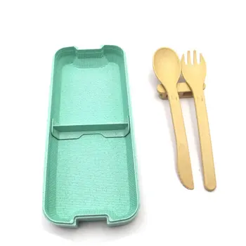 

New 900ml 3 Layers Lunch Box Wheat Straw Non-toxic Bento Boxes Microwave Dinnerware Food Storage Container School Lunchbox
