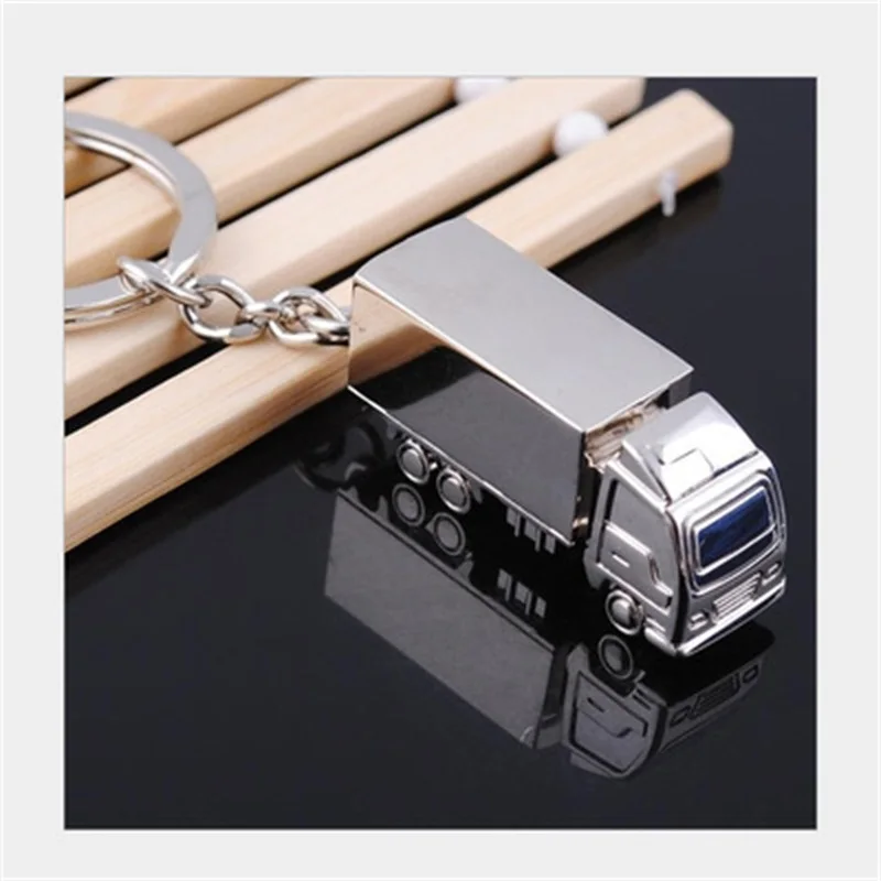 ZG Mini Metal Truck Key Ring Lorry Car Keyfob Keychain Creative Gift