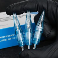 WJX 20pcs RL RLB RLT Tattoo Cartridge Needles Round Liner Disposable Makeup Machine Pen Needle Dragonhawk Tattoo Supplies 2