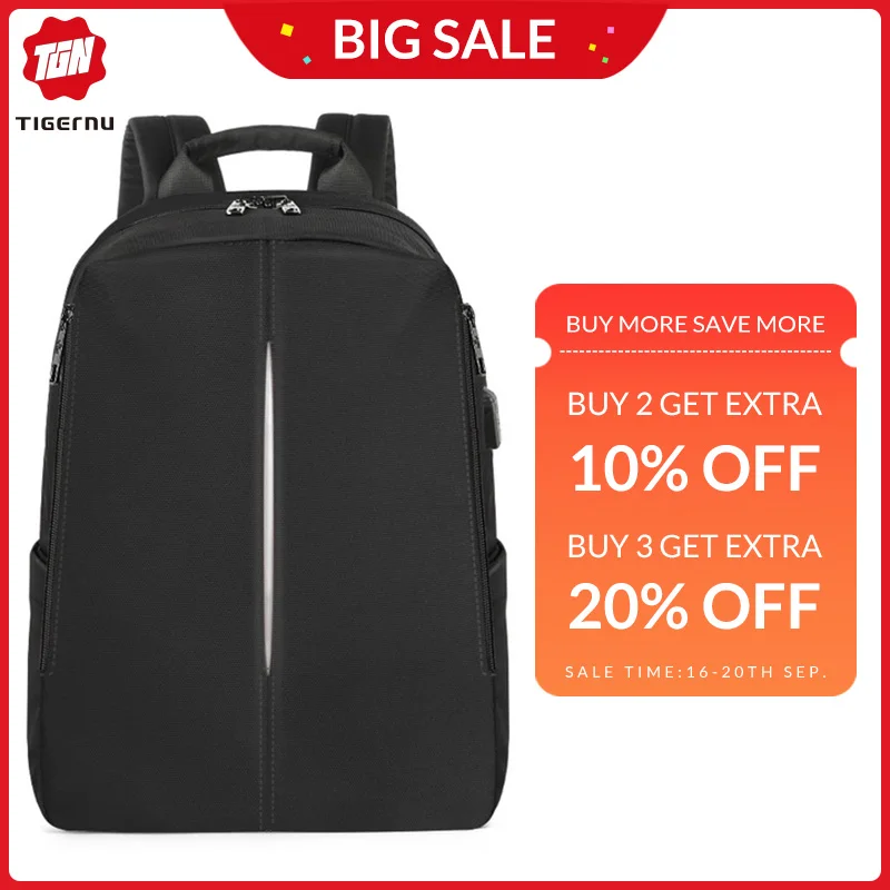 

Tigernu 2019 New Fashion Backpack Men 4.0A USB Charging 15.6 inch Laptop Travel Bags Multifunction Male Female Schoolbags Casual