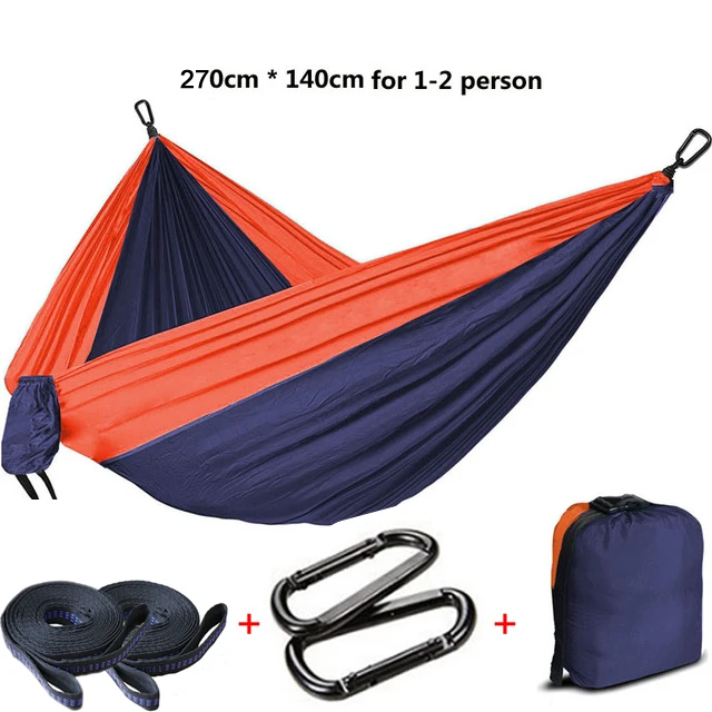 B1 - 270 X 140cm Индивидуальный профессиональный гамак для кемпинга, парашют, ткань Hamaca, качалка, пляжный сад, спальное двойное подвесное кресло, кровать - Цвет: B1 - 270 X 140cm