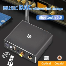 Adaptateur décodeur DAC Bluetooth 5.0 récepteur Audio ampli lecteur u disk adaptateur micro KTV convertisseur optique Coaxial vers analogique 