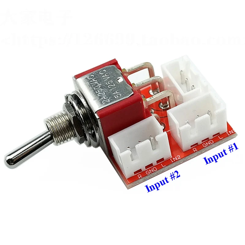 Audio Signal Switch Board AV RCA Dual Channel Signal Selector Switching Board