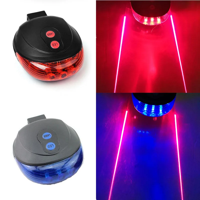 

Bicycle Tail Light (5LED+2Laser) Waterproof Cycling Bike Light 7 Cool Flash Mode Bike Rear Lights for Bike Accessories Lights