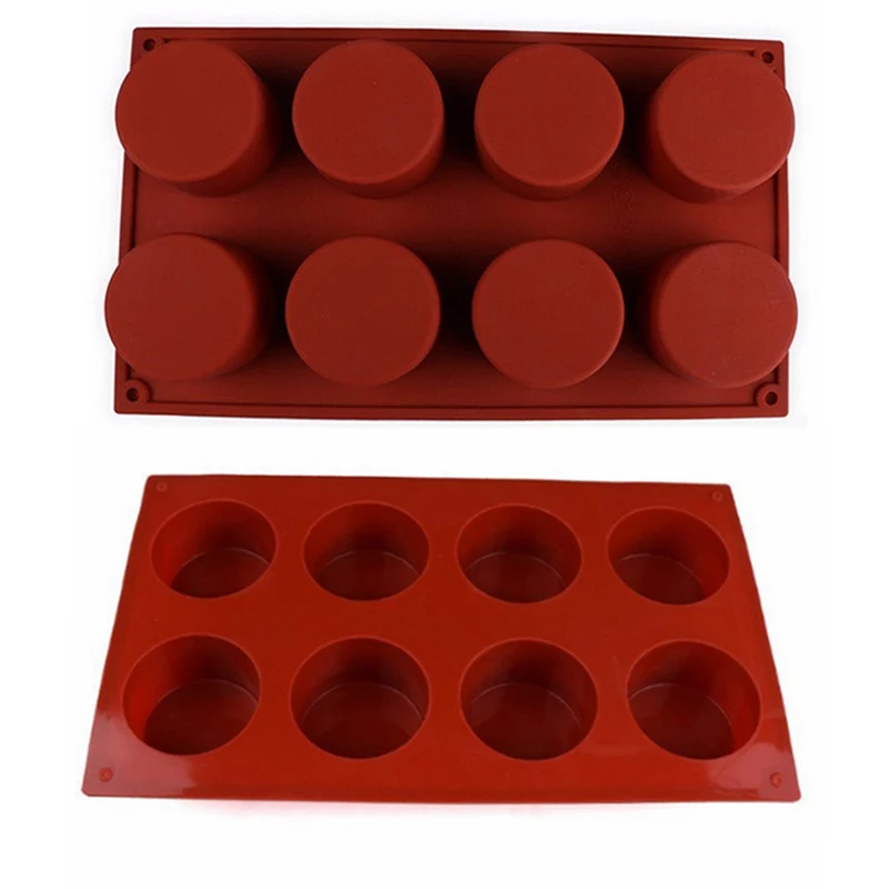 Cylinder Shape Silicone Mold For Baking Mousse Cake Candle Silicone Form Pastry Tools Bakery Silicone Molds Cake Form