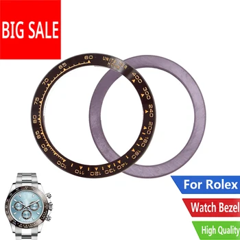 

CARLYWET Replacement TOP Quality Pure Ceramic Brown With Gold Writings 38.6mm Watch Bezel for Rolex DAYTONA 116500 - 116520