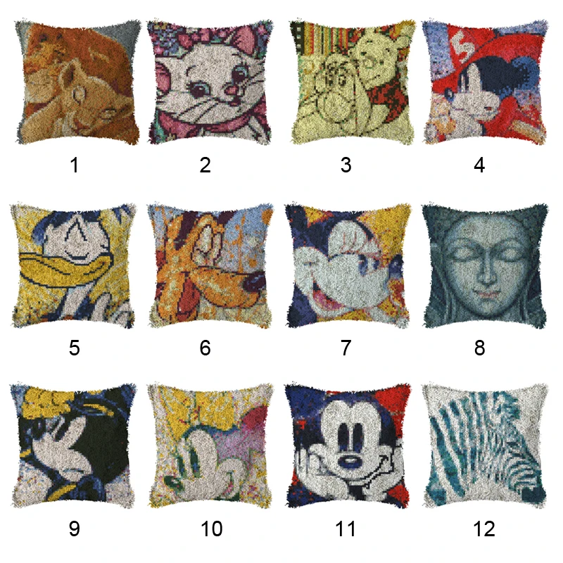 #^Special Price Cartoon Latch Hook Cushion Pattern Pillow Case Crochet Art & Crafts Acrylic Home Decor Embroidery Sofa Bed Cushion Cover #^Special Price Cartoon Latch Hook Cushion Pattern Pillow Case Crochet Art & Crafts Acrylic Home Decor Embroidery Sofa Bed Cushion Cover