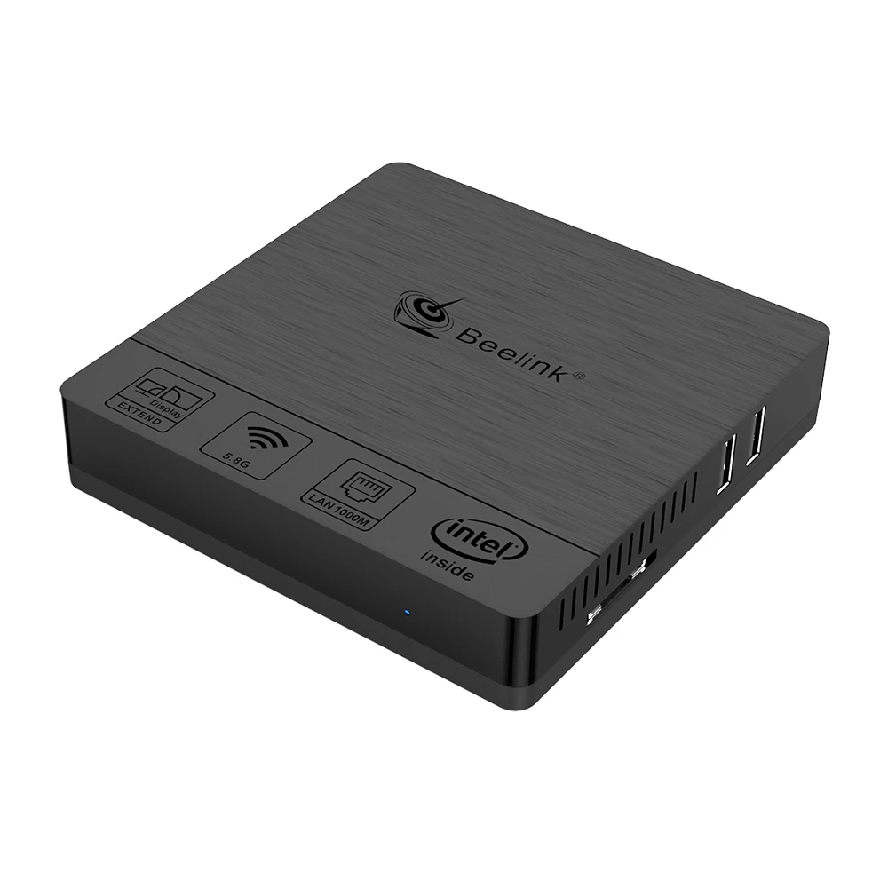 Beelink BT3Pro II Мини ПК Intel Atom x5-Z8350 4 Гб ОЗУ 64 Гб eMMC Windows 10 мультимедийный настольный компьютер HDMI VGA двойной дисплей