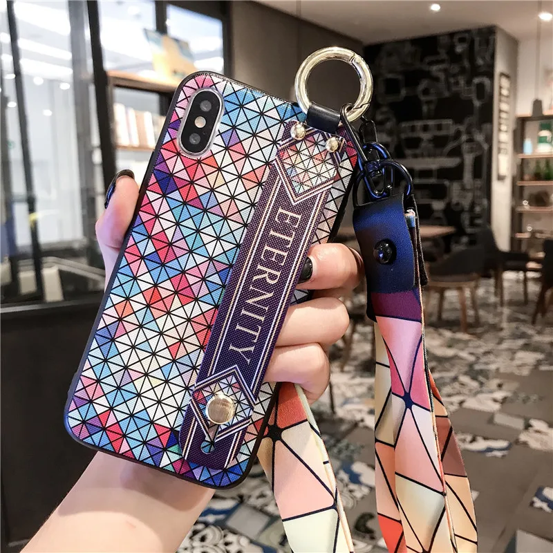 Чехол с браслетом в виде рыбьей чешуи для Iphone XR чехол 7 8 6 6S Plus блестящие цветные