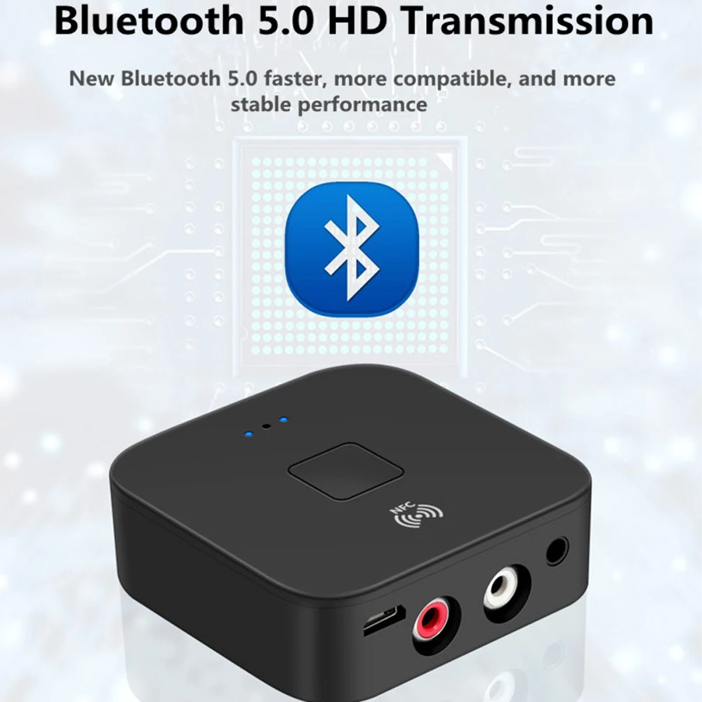 NFC Bluetooth 5.0 Audio Receiver RCA 3.5mm HIFI CD Lossless Sound Quality Wireless Stereo Music Adapter For TV Car Speaker bluetooth adapter,bluetooth audio receiver,bluetooth transceiver adapter,audio adapter,bluetooth aux adaptor
