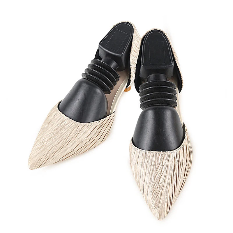 

1pc 2-Way Black Plastic Shoe Racks Enlarge Adjustable For Women Men Shoes Use