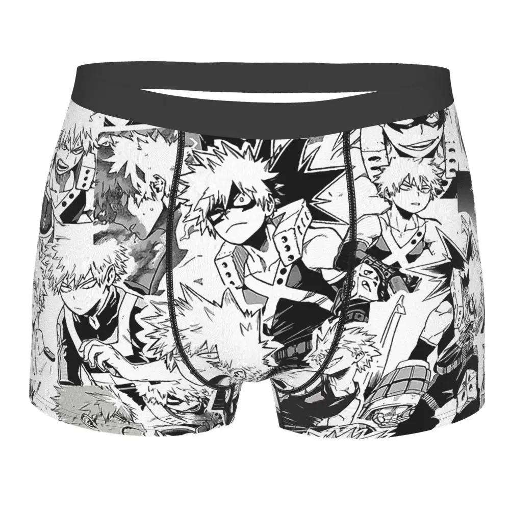 Трусы-боксеры Katsuki Bakugo шорты с принтом дышащие мой герой Академия Deku один для всех