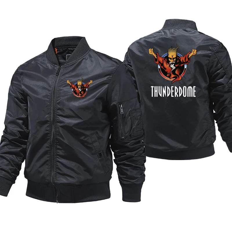 

Thunderdome Wizard Logo Hardcore Jackets Men Pilot Air Thick Pilot Jacket Baseball Coat Streetwear 5XL Motorcycle jacket