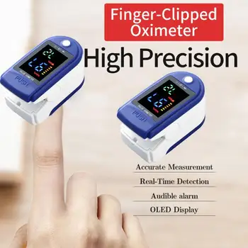 

Medical Digital Fingertip Pulse Oximeter Blood Oxygen Saturation Meter Finger SPO2 PR Monitor oximetro