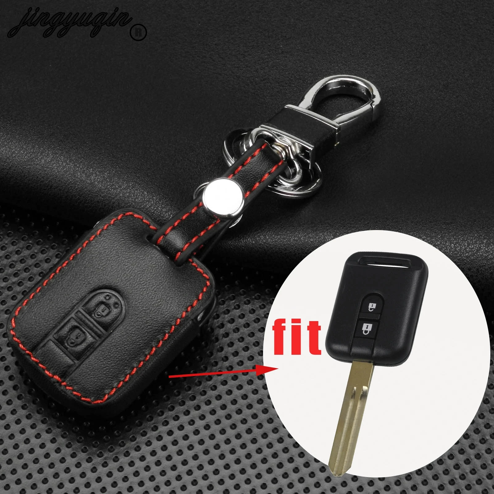 etopmia 2 Buttons Leather Remote Car Key Cover Case Fob for Nissan Qashqai Micra Navara Almera New etopmia 2 Buttons Leather Remote Car Key Cover Case Fob for Nissan Qashqai Micra Navara Almera New