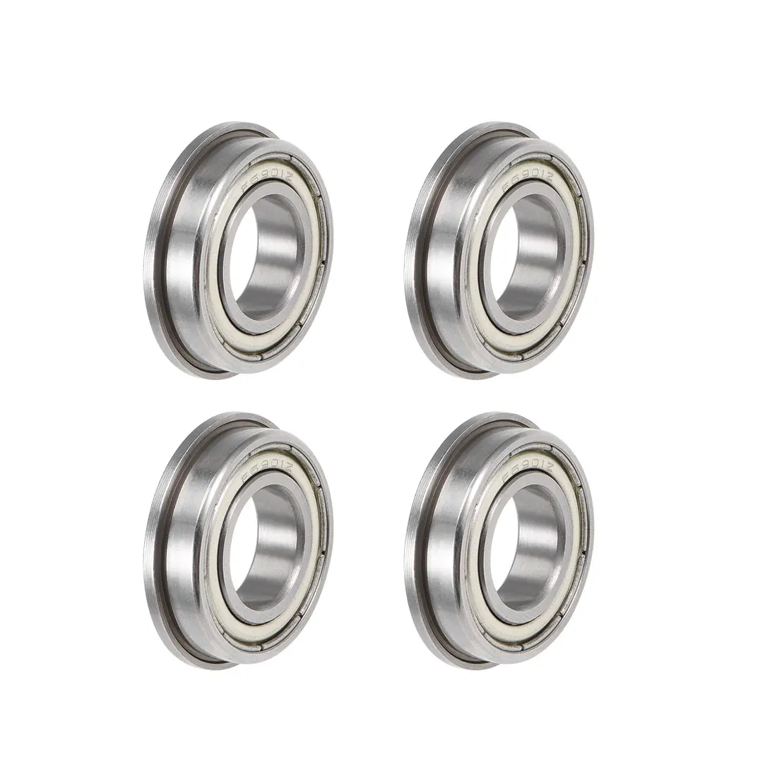 

uxcell 4pcs F6901ZZ Flange Ball Bearing 12x26x6mm Shielded Chrome Bearings
