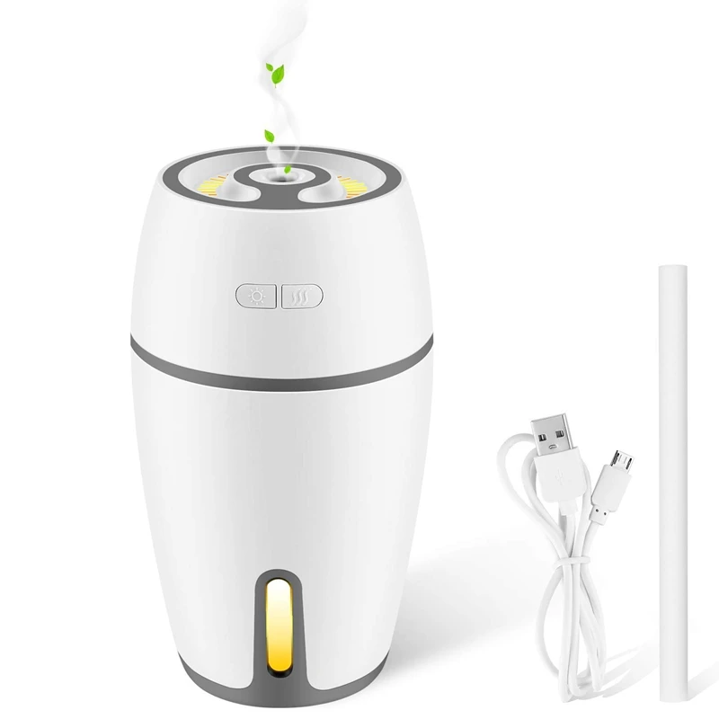 

Essential Oil Diffuser,300Ml Aroma Diffuser Cool Mist With Adjustable 7 Color Led Lights Portable Usb Mini Desktop Cup Air Humid