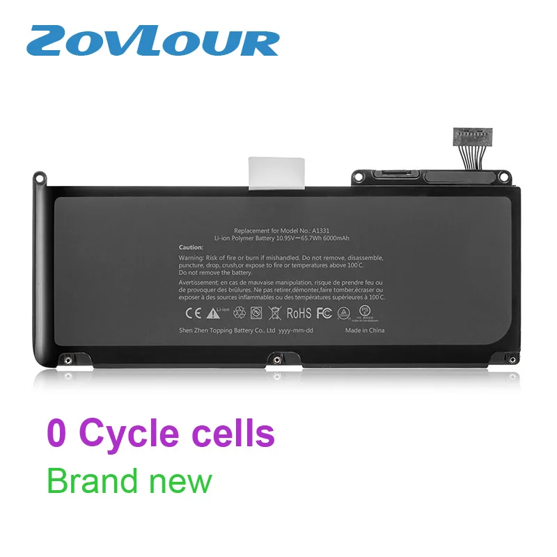 Zovlour Аккумулятор для ноутбука A1331 для Macbook Air 13," A1342 Late 2009 Mid 2010 год MC207CH/A MC207LL/A MC207J/A MC207B/A MC207X/A