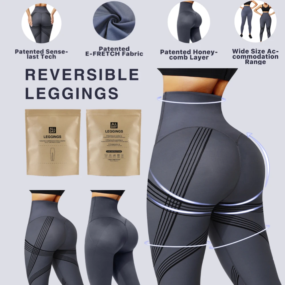 Высокая талия Бесшовные Леггинсы пуш ап Легинсы прикладом Body Shaper животик