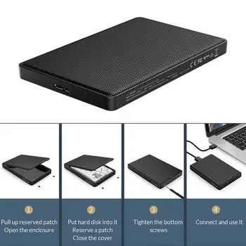 

ORICO 2169U3 SSD HDD Case 2.5 inch 5Gbps External USB3.0 Micro B Solid State Disk Drive Box Adapter for Windows Mac OS Linux