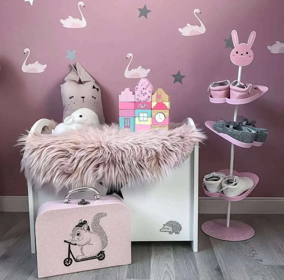 

Nordic Style Shoe Organizer Cartoon Animal Stereo Shoe Rack Creative Rabbit Shoe Rack Children's Room Decoration