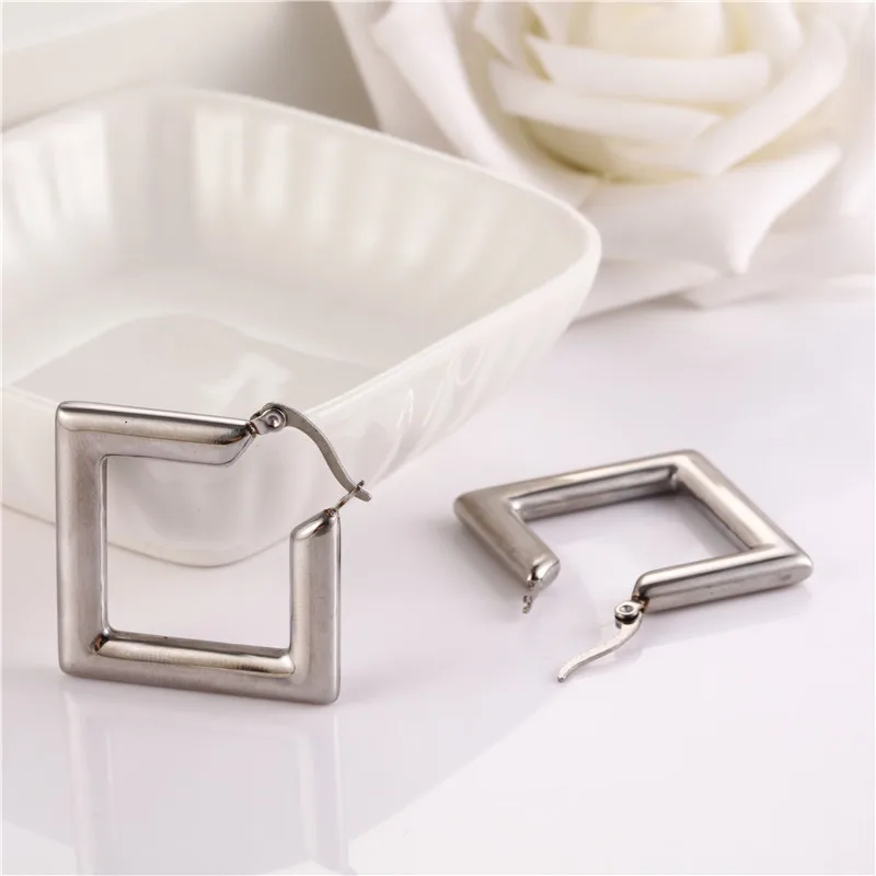 OUFEI Kpop Earrings For Women Stainless Steel Jewelry Woman Accessories Personalized Earings Fashion Jewelry Free Shipping