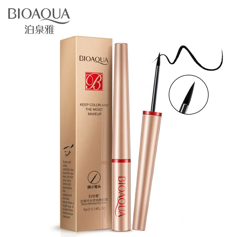 

BIOAQUA Quick Dry Black Liquid EyeLiner Pencil Long Lasting Waterproof Non fading Cosmetic Eye Liner Pen Eyes Makeup Beauty