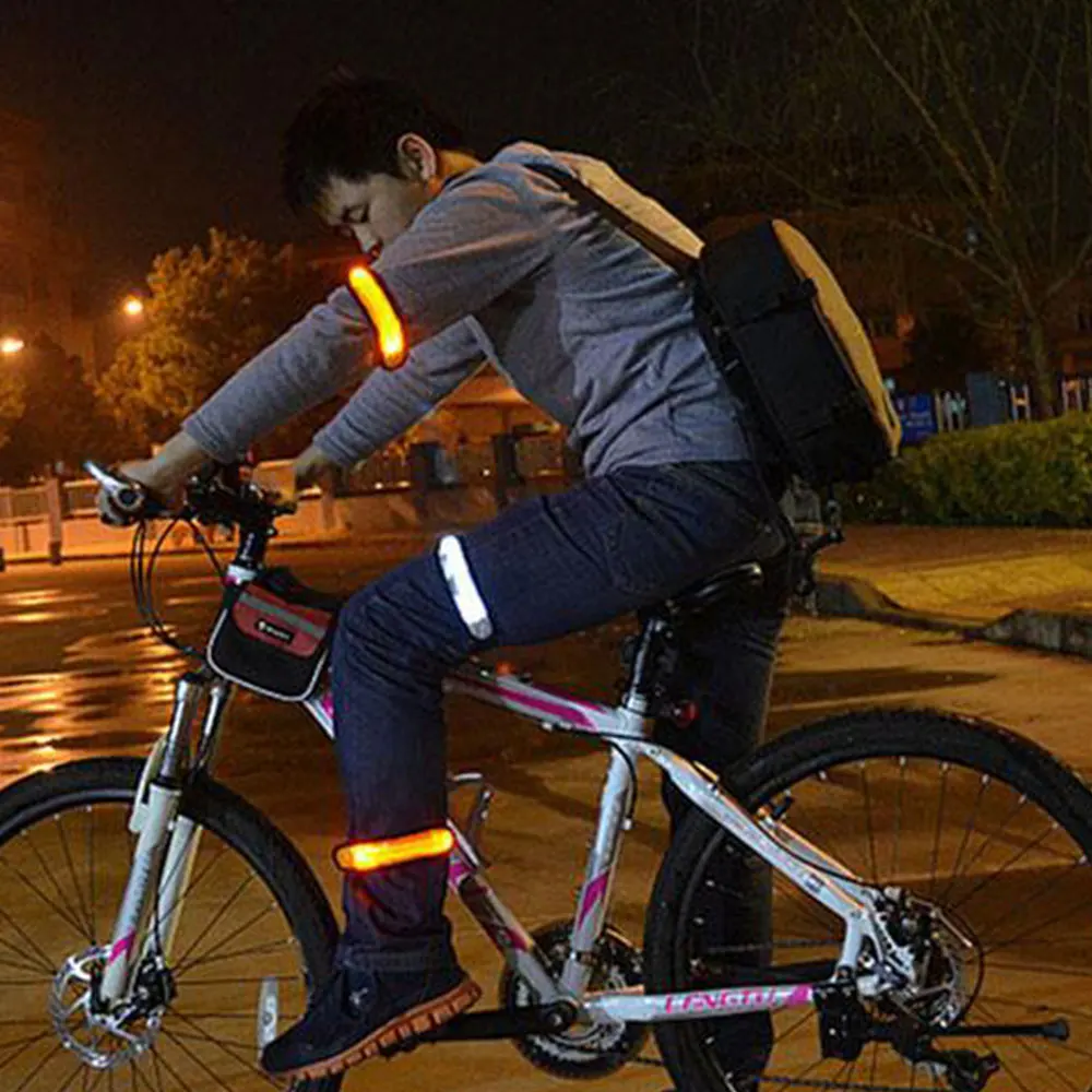 Glowing Light Reflective 7 Color Gift Outdoor Running Belt Arm Band Accessories Sport Strap Unisex
