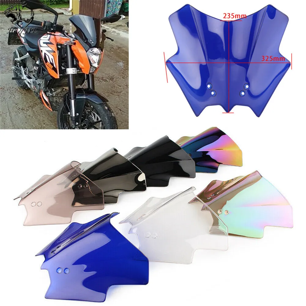 Ветровое стекло для мотоцикла KTM DUKE 125 200 All years &amp 390 2013 2014 2015 2016 / 13 14 15 16 | Автомобили