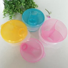 Детская молочная смесь закуски компактная кисть для пудры формула диспенсер контейнер для еды коробки для кормления ящики для детей 3 отсека