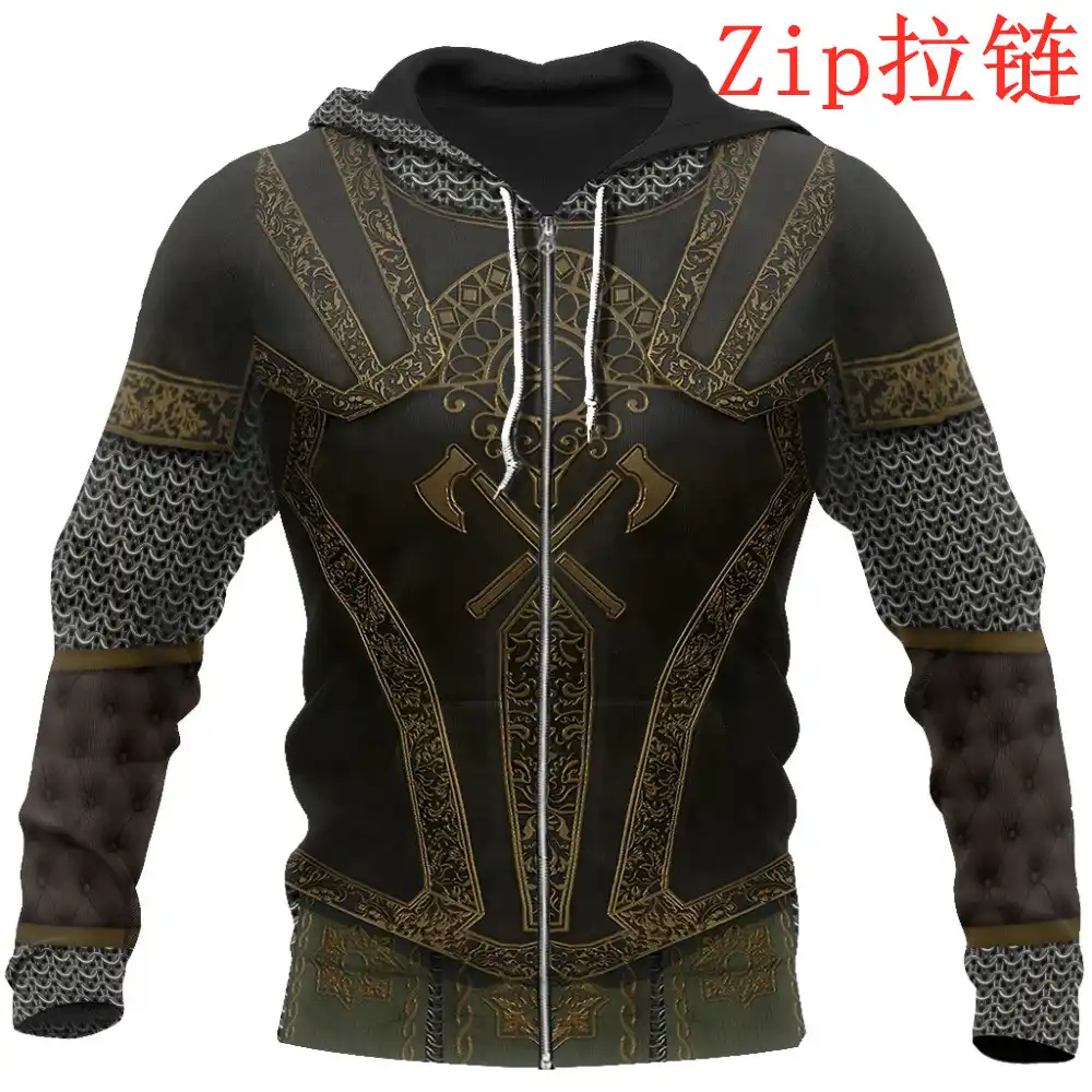 medieval armour hoodie