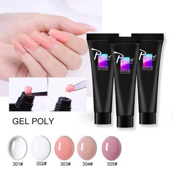

LAKIMU Poly Gel Finger Extension Polygel Nail Gel UV Building Gel Hard Gel Polish Fast Builder French Nail Gel 11g