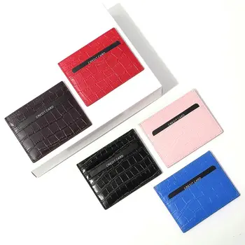 

Slim Rfid Blocking Card Holder Alligator Pattern Front Pocket Credit ID Wallet