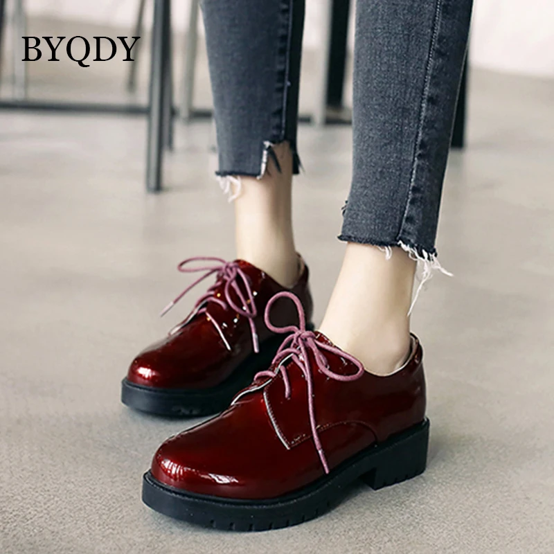 burgundy oxford shoes womens