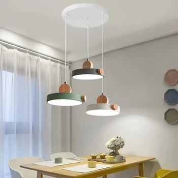 

Modern LED Iron Art Macaron Pendant Lights Lighting Nordic Retro Indoor Deco Loft Lamp Bar Restaurant Bedroom Bedside Luminaires