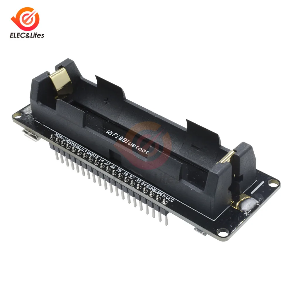 ESP32 двухрежимный WiFi беспроводной Bluetooth макетная плата CP2104 модуль с 18650 литиевая Защита аккумулятора CP2102 для WeMos