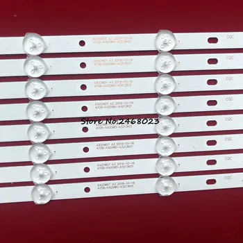 

10pcs/set 407mm LED Backlight Lamps Strips for Sa msu ng His ense 42" TCL 42D59EDS 4708-K420WD-A3213K01 K420WD7