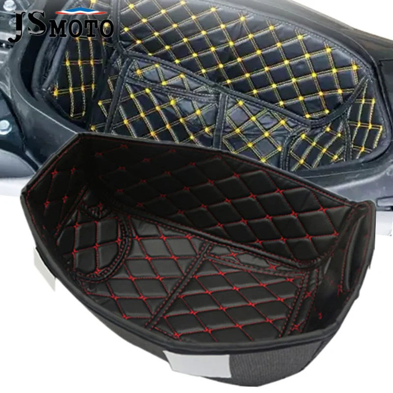 

Motorcycle PU Leather Rear Trunk Cargo Liner Protector Seat Liner Bucket Pad Accessories For YAMAHA NMAX155 nmax 155 2016-2019