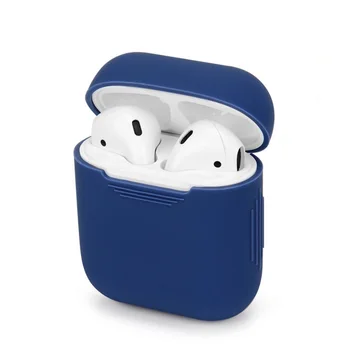 

Earphone Case For Apple AirPods 2 Silicone Cover Wireless Bluetooth Headphone Air Pods Pouch Protective For AirPod Silm Case