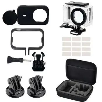 

21 In 1 Action Camera Accessories Waterproof Case 147Ft(45M)/Camera Border/Anti-Fog Inserts Protective Housing Shell For Xiaomi