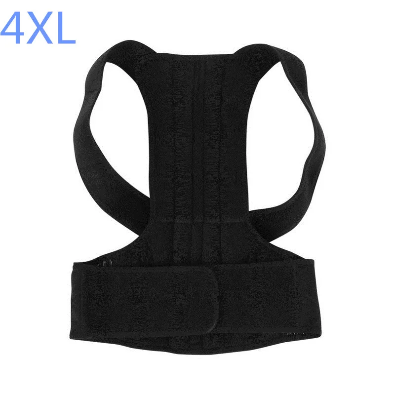 Медицинский Регулируемый Корректор осанки ключицы мужчины Woe Мужчины Верхняя часть спины бандаж плечо поясничная поддержка пояс корсет для спины коррекция - Цвет: 4XL
