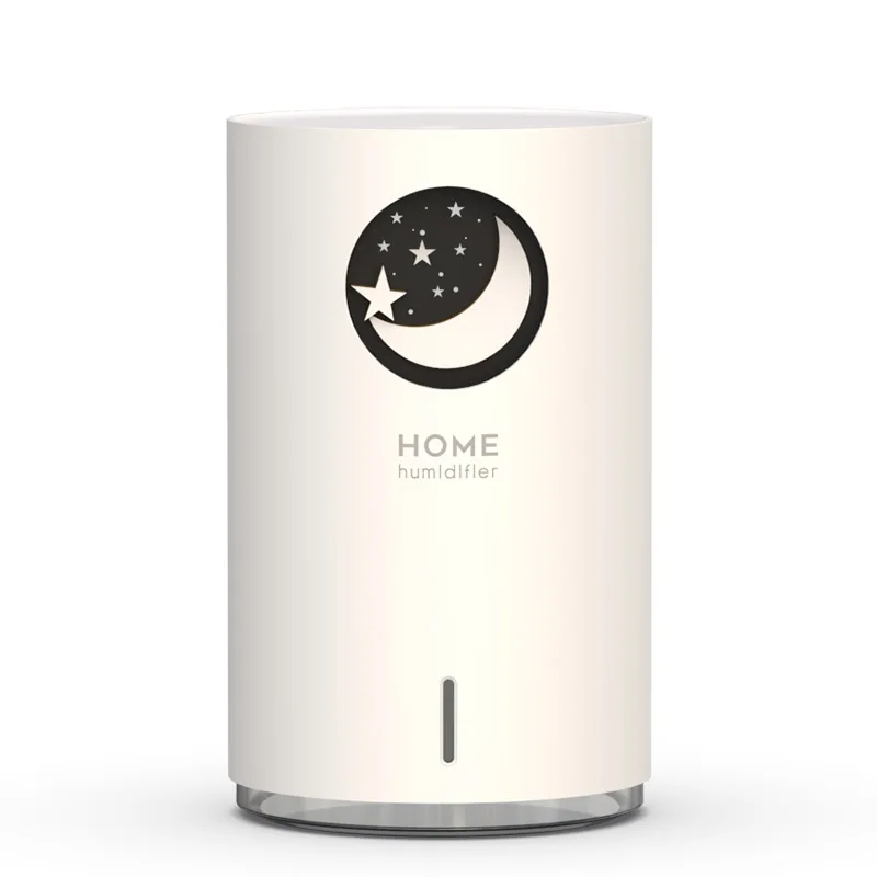 700 ml ultrasonic air humidifier aroma diffuser car USB fog light with LED night light - Цвет: White starry sky