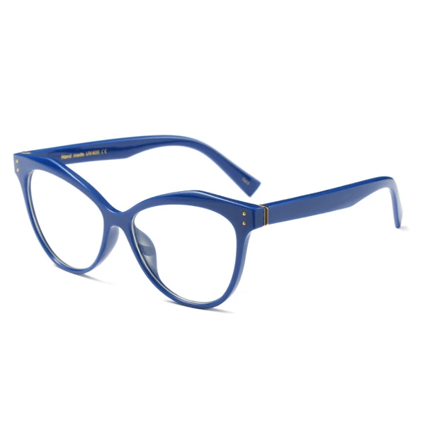 C6 Blue RFOLVE, модные женские оптические очки "кошачий глаз", высокое качество, 1,56, 1,61, 1,67, 1,74, CR-39, асферические стекла, линзы, глазки MI24 - Цвет оправы: C6 Blue
