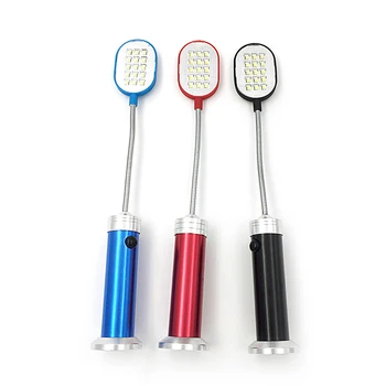 

Flexible Magnetic Base Computer Table Working Light Lamp 15 LED Study Flashlight