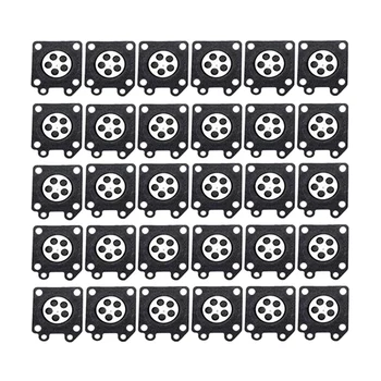 

30Pcs Carburetor Parts Chainsaw Carburetor Membrane Pads For Zama Chainsaw Carburetor 2500/3800/4500/5200/5800 Accessories