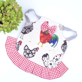 

Poultry Easy Wear Care Feather Protection Back Chicken Saddle Cartoon Warm Hen Apron Adjustable Lightweight Elastic Decoration