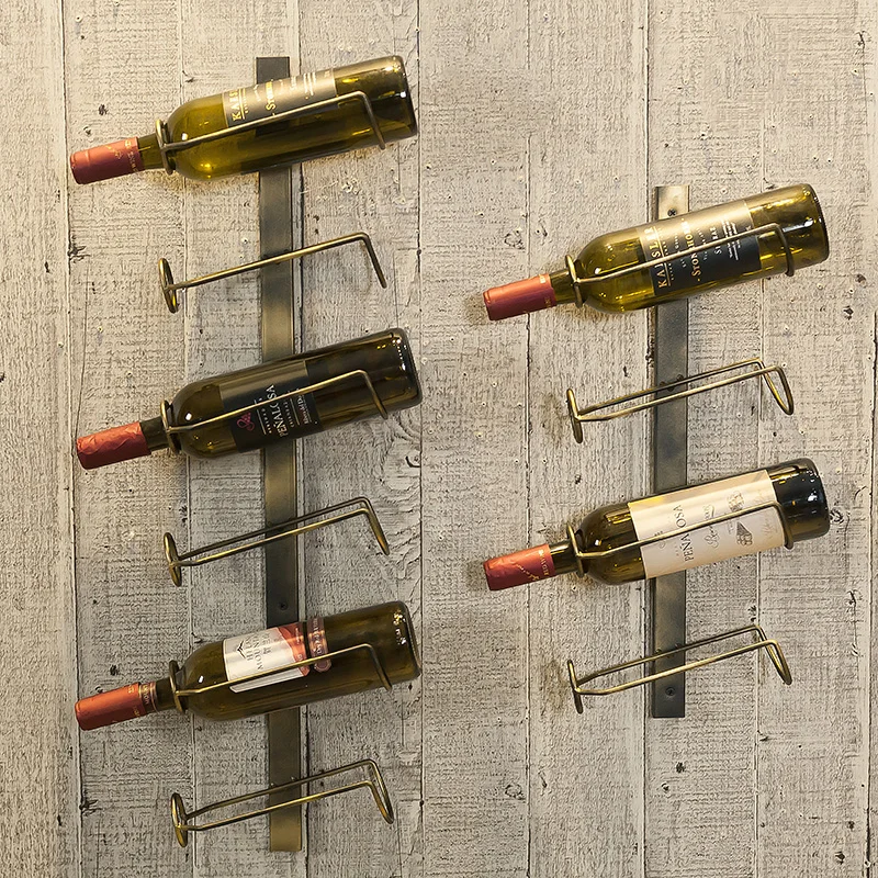 Creative Red Wine Rack Creative Metal Grape Wine Rack Wall Hanging On The Wall Of Restaurant,