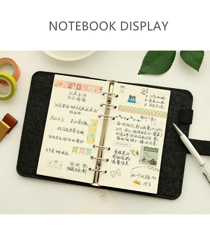 Винтажные фетровые подставки из шерсти A5 A6 для планшетов|refills spiral notebook|notebook dairydairy